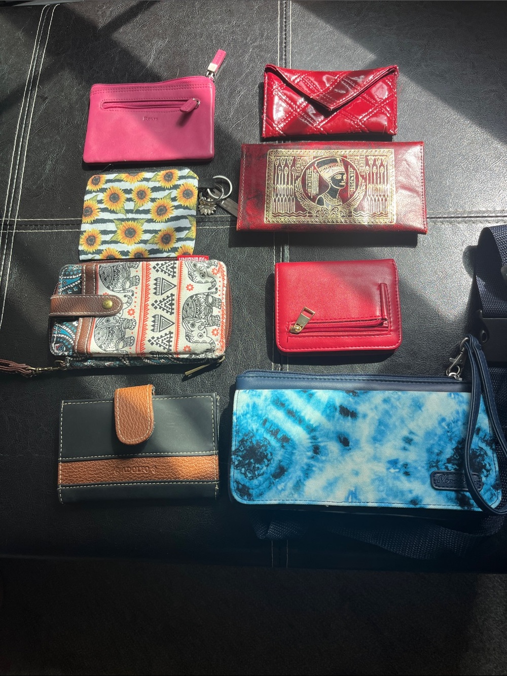 Assorted Women's Wallet Collection - Red, Pink, Blue, Multicolor